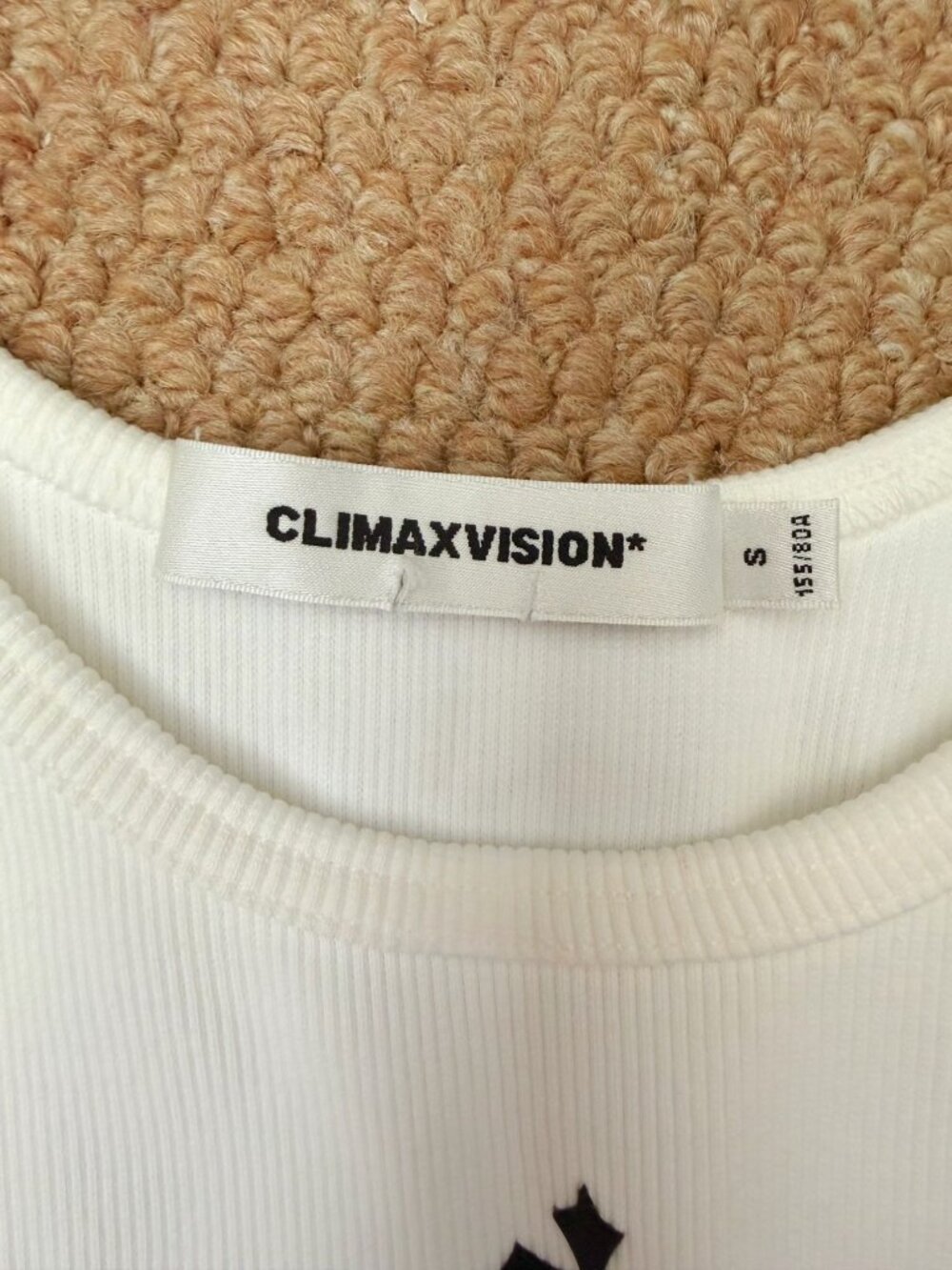 CLIMAXVISION White Cropped Tank Top Size S - Picture 4 of 4